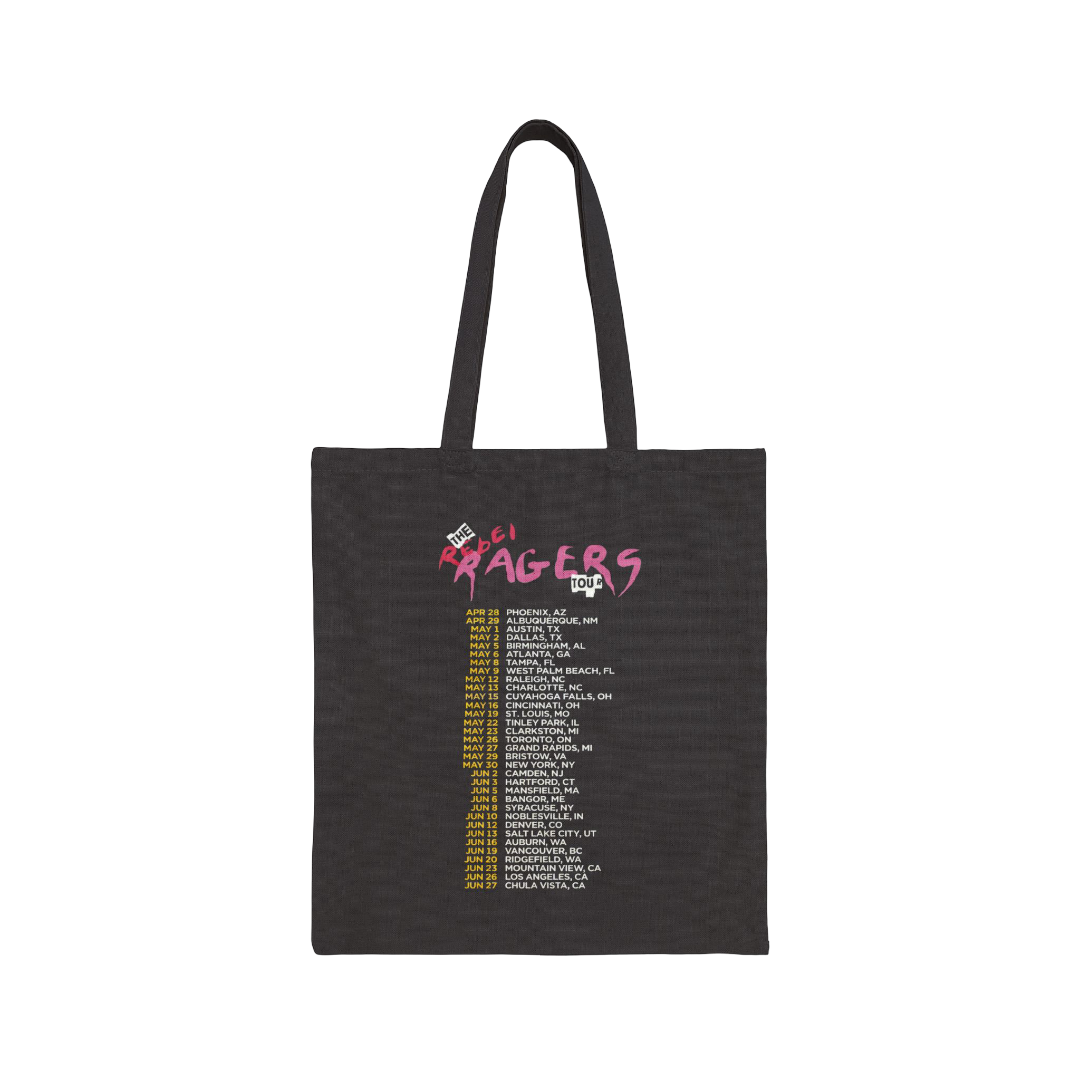 KiD CuDi Tour Merch - Rebel Ragers Black Tote