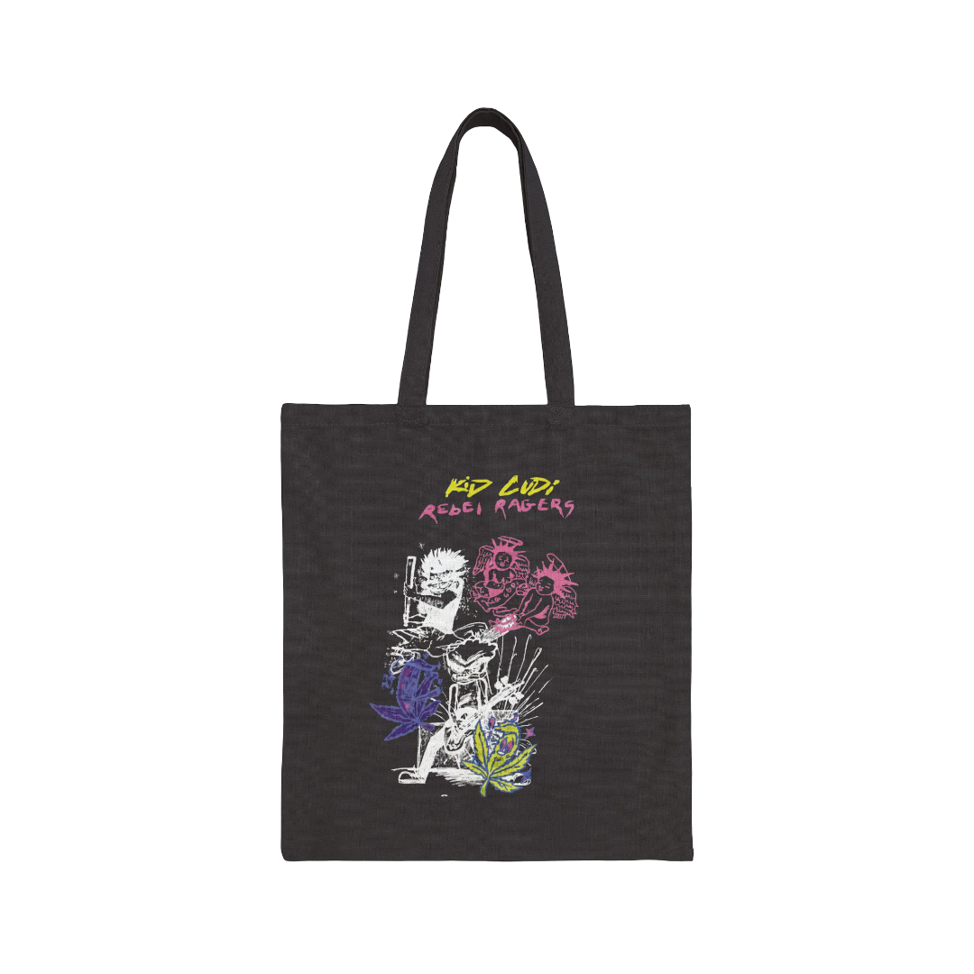 KiD CuDi Tour Merch - Rebel Ragers Black Tote